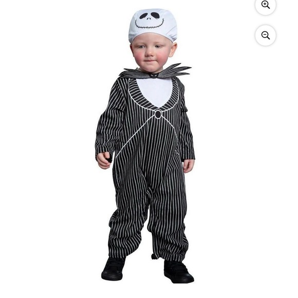 Disney Jack Skellington Infant Costume 3–6M Halloween 2pc Set NWT Nightmare Xmas - Picture 7 of 7